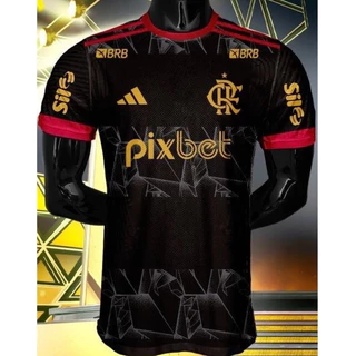 NOVIDADE !!! Camisa do Time do Flamengo Preto 24/25 Apronta Entrega