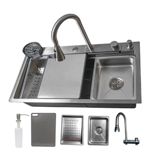 Cuba Gourmet Premium Torneira Cascata Lavador Copos Completa