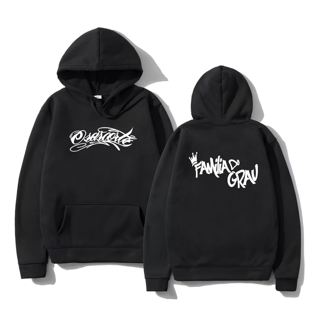 Moletom Blusa de Frio Osascorte Familia 244 Grau Empinando Moto