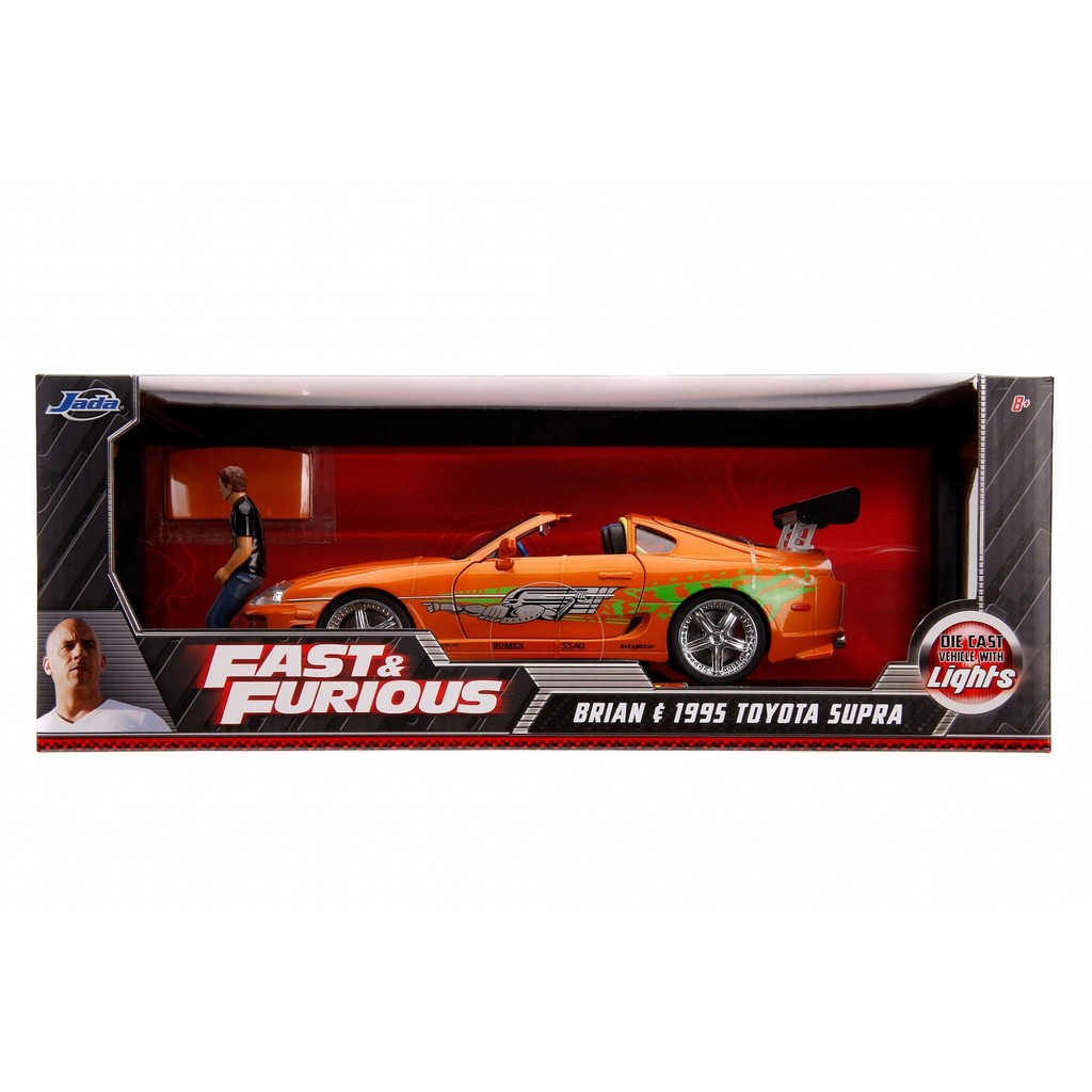 Brian e Toyota Supra - Velozes e Furiosos - c/ Luzes