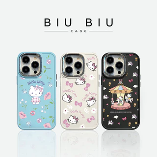 BIU BIU CASE capa de telefone móvel gatinho gato iPhone 11 13 12 14 15 Pro MAX X XR XS MAX Plus Capa de silicone
