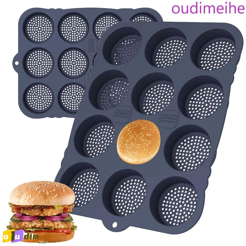 Molde Para Assar Pão De Hambúrguer OUDIMEIHE , Antiaderente De Silicone , Reutilizável