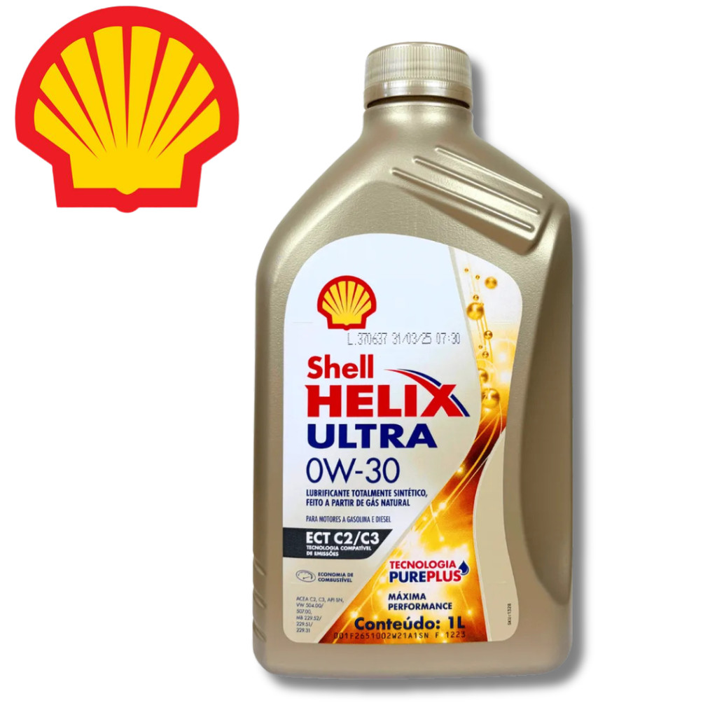 ÓLEO SHELL 0W30 ULTRA ECT C2/C3 1L | Shopee Brasil