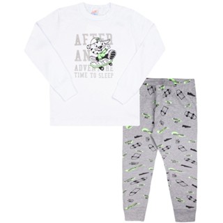 Pijama Inverno Ribana Kids Menino Tigre Skate - Caramell Kids em Oferta na Shopee