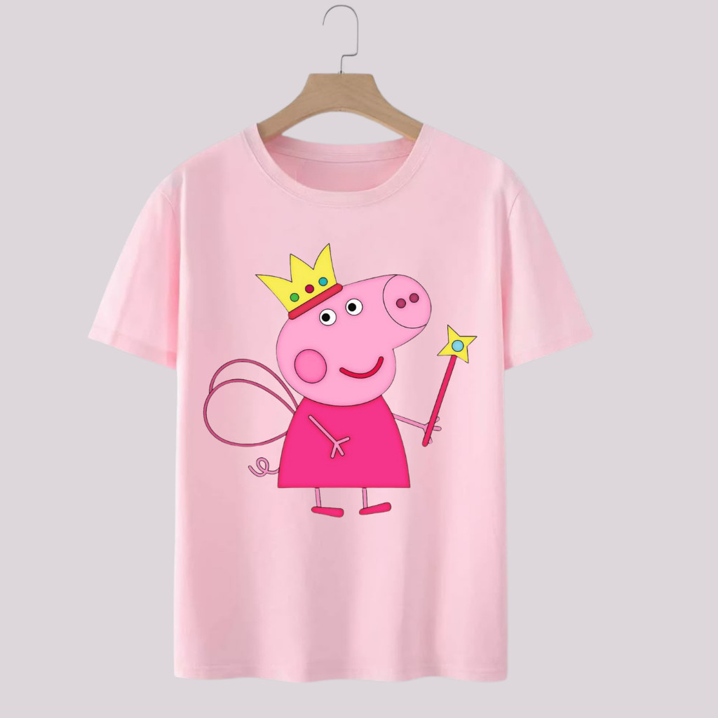 T-Shirt Personalizzata Peppa Pig & George – Compleanno Bambino/Bambina (Scegli Nome Ed Età)