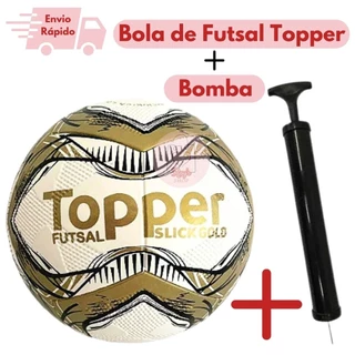 Bola de Futsal Topper Slick Gold E Bomba Oficial Original Resistente Futebol de Salão Original