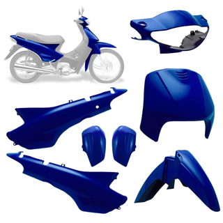 Kit Carenagem Moto Honda Biz 100 1998 A 2005 Bico Frontal Farol Tampas Paralama