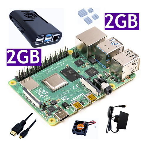 Raspberry Pi 4 Model B（2GB）＋周辺機器セット Kit Raspberry Pi4 Pi 4 Model B 2gb Ram Novo + Nota Fiscal | Shopee