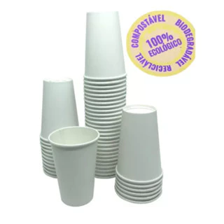 Copo De Papel Descártavel Kit 300 Und - 110 Ml