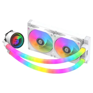 WATER COOLER GAMER WAC5 BIFROST K-MEX 240MM BRANCO ILUMINAÇÃO ARGB PARA INTEL E AMD