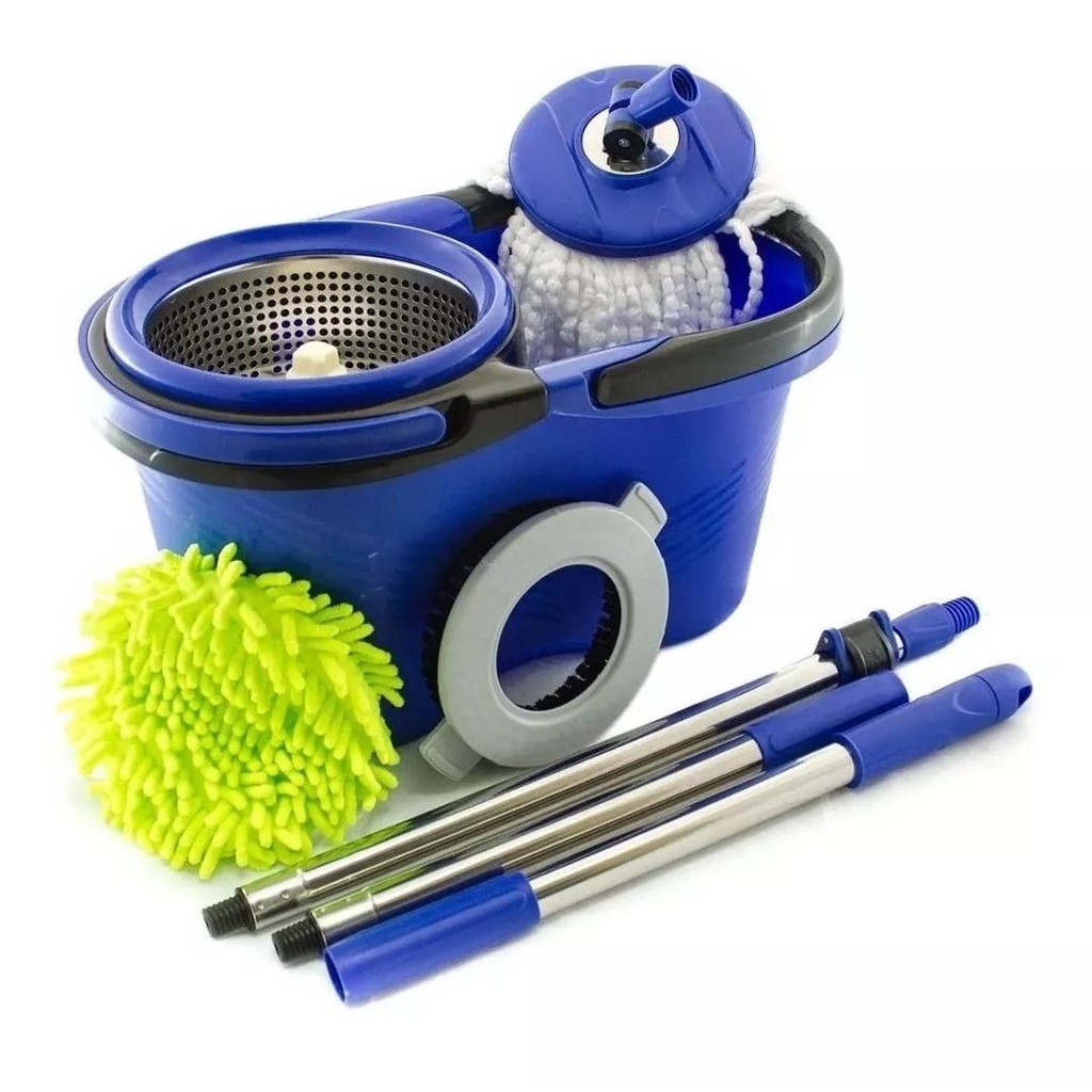 Mop 360 Flash Mop 14L + 2 refill + escova + 1 Micro Fibra Lavável