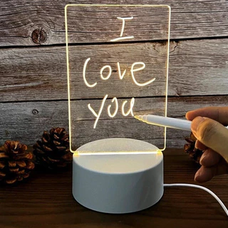 Luminaria de mesa Led 3D com Tela de escrever