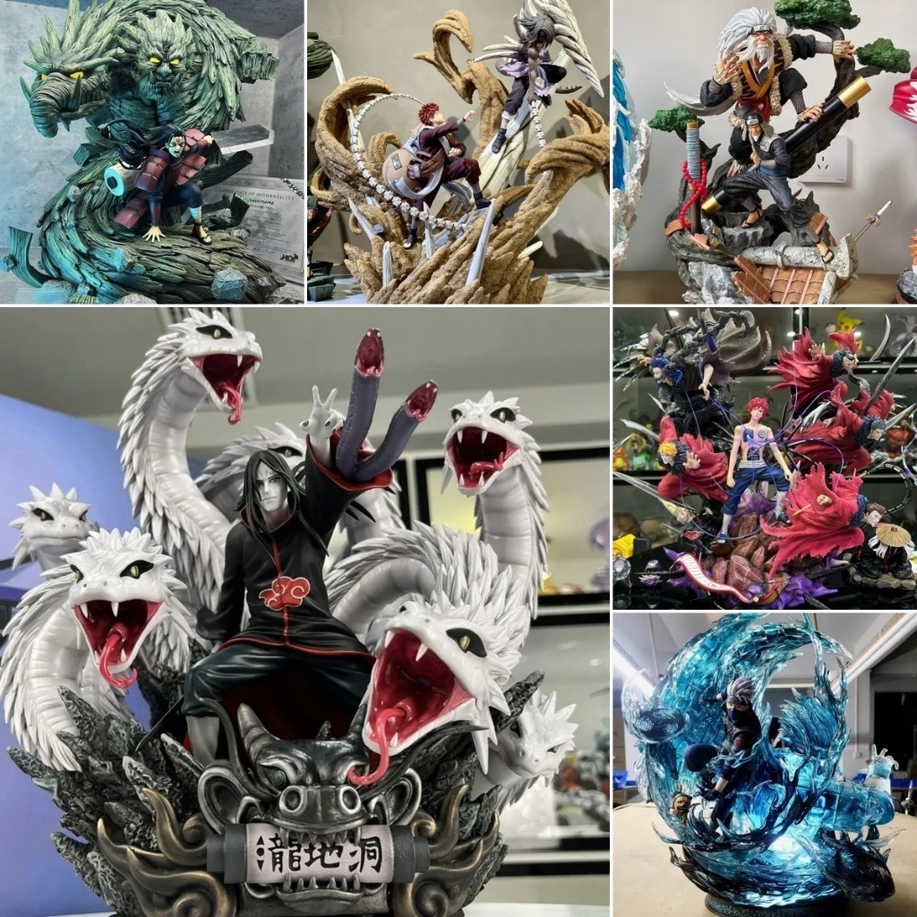Saco de sorte Caixa cega Naruto figura Temari Mamara Deidara Sasuke Orochimaru figura boneca brinquedos desktop home decortation ornamentos presente coleção