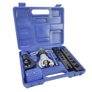 Kit Flangeador Excêntrico 1/4 A 3/4 Com Catraca + Cortador + Escariador + Maleta