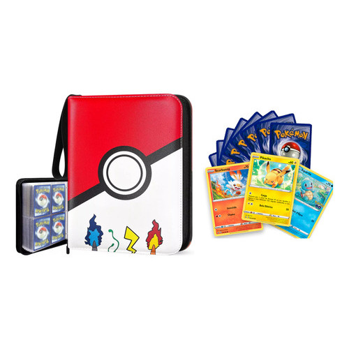 Album Para 400 Cartas De Pokemon Com 50 Folhas + 50 Cards | Shopee Brasil