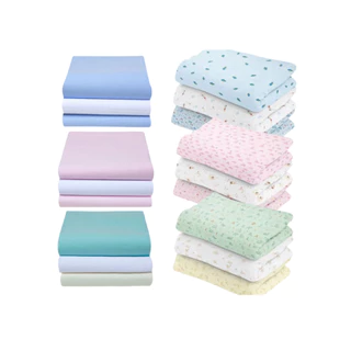 Kit 3 Cueiro Bebê Flanelado Estampado ou Liso 100% algodão