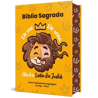 Bíblia Sagrada Infantil NTLH Capa Dura Leão de Judá