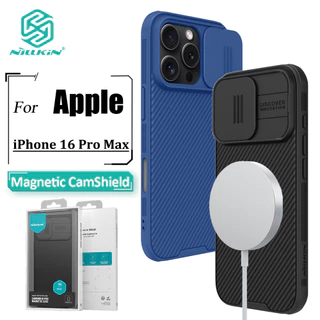 Nillkin CamShield Pro Capa De Telefone Magnética Para iPhone 16 Pro Max Proteção Deslizante De Câmera PC Rígido + TPU Traseira À Prova De Choque