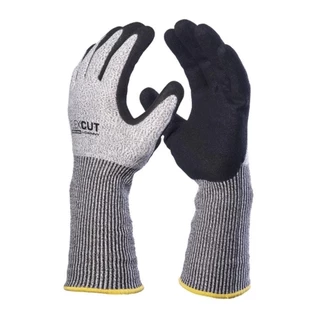 Luva Anti-Corte Nível 5 FlexCut Nitrílico Foam Punho Longo Danny DA-45300L CA 34000