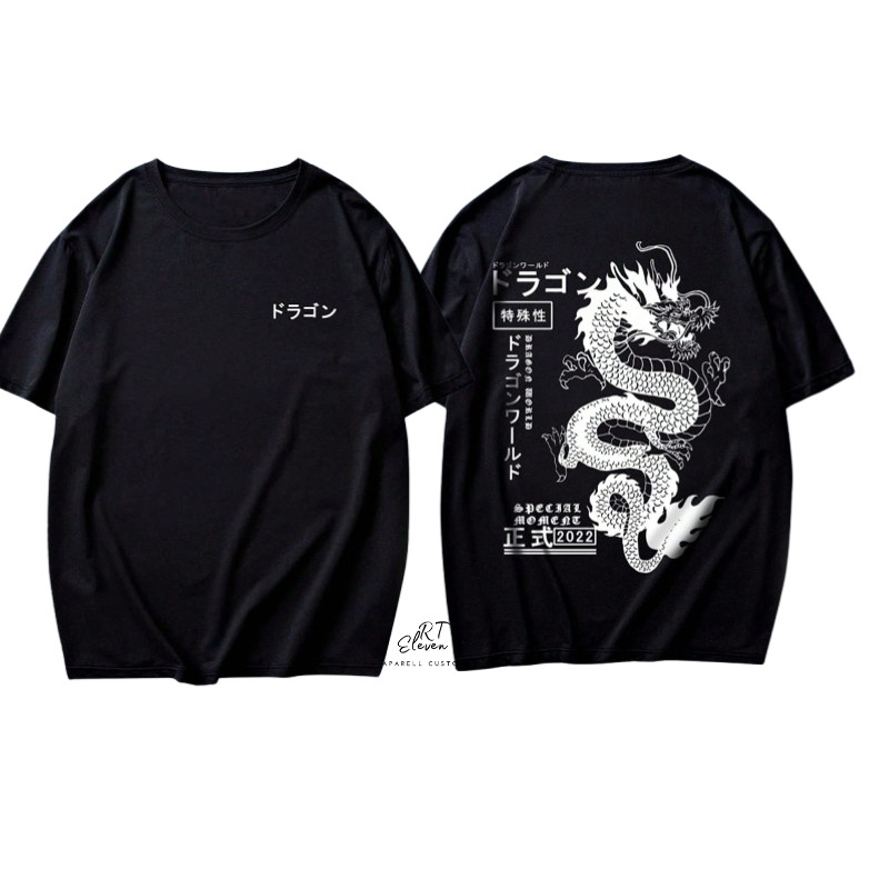 Camiseta Dragão Ganji Unissex 100% Algodão Lançamento Streetwear Envio Rapido Tamanhos Infantil e Plus Size