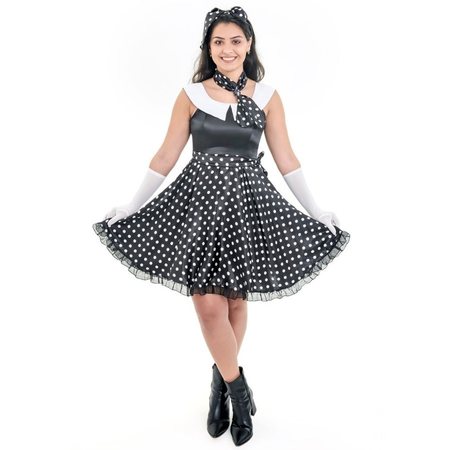 Fantasia Vestido Anos 60 - Unid | Shopee Brasil