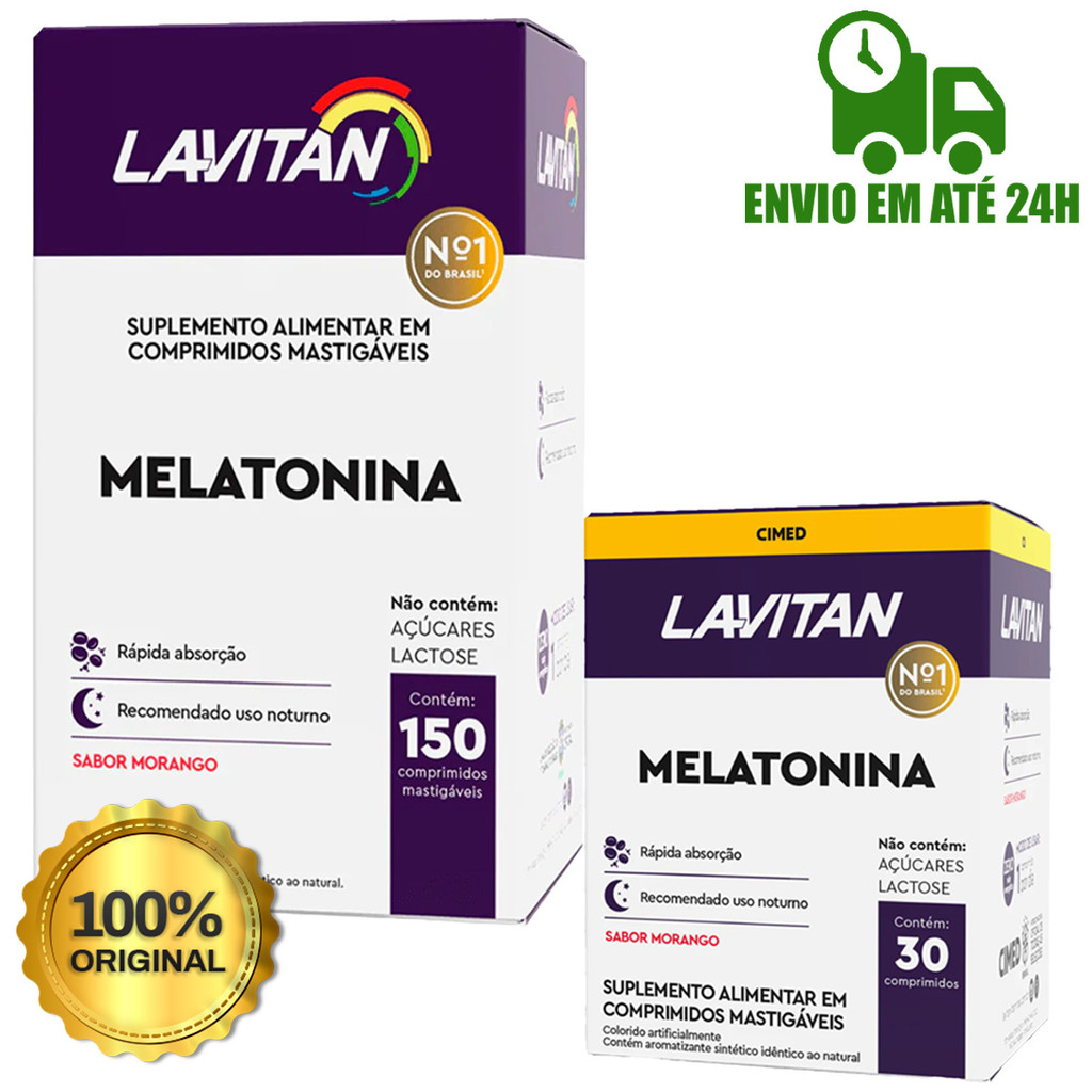 Melatonina Lavitan Cimed Sono Dormir Original Comprimido