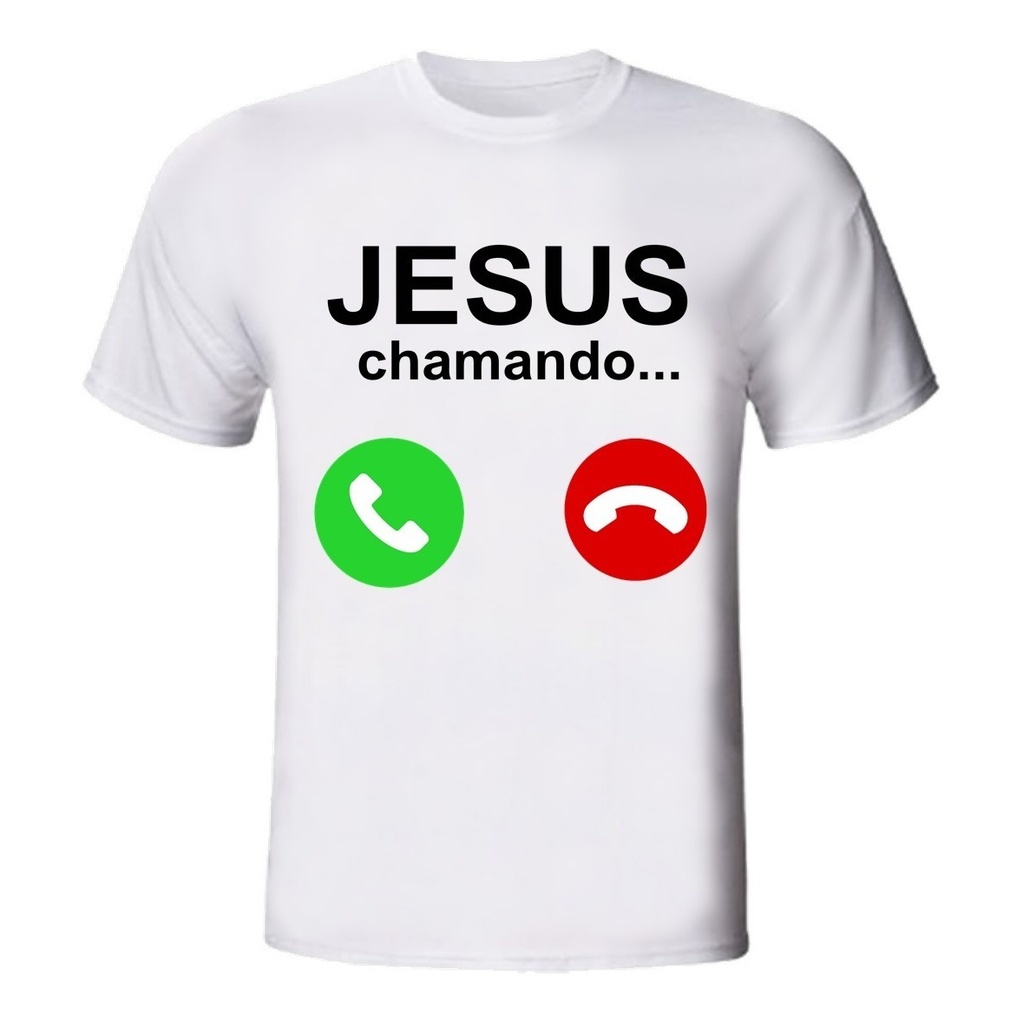 Camiseta Camisa Cristão Igreja Personalizada Jesus Chamando