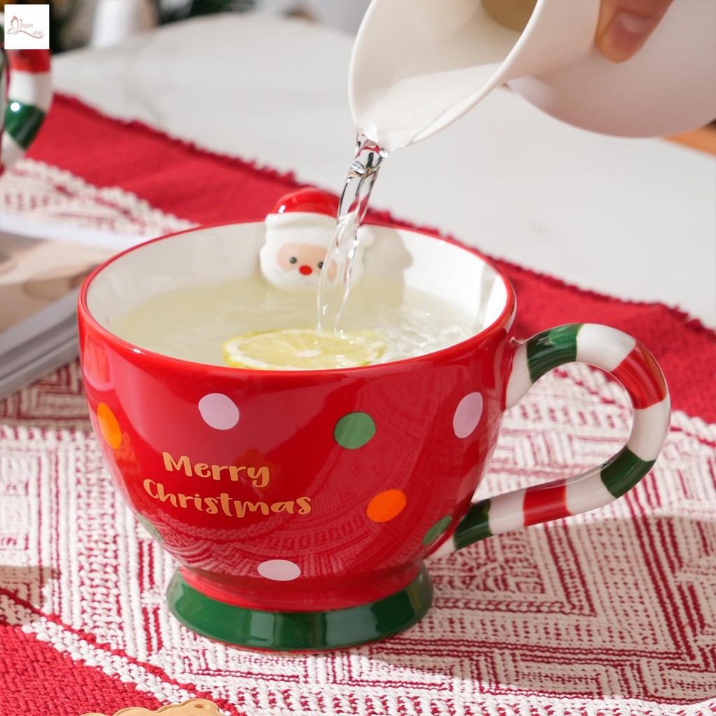 Xícara De Chá De Café De Natal Caneca De Manhã De Arte Criativa De Grande Capacidade
