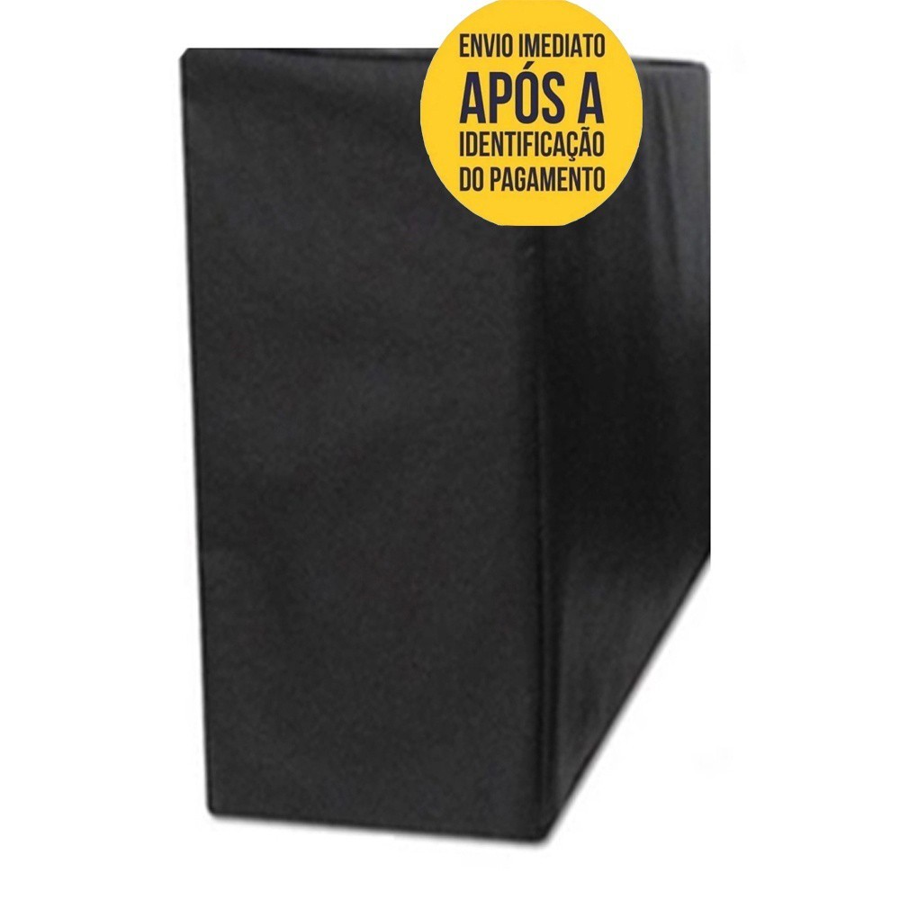 Capa Para Gabinete de Computador Pc CPU Preta Impermeável e Proteção Uv