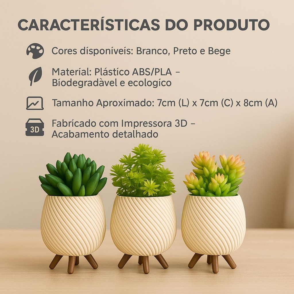 Vaso Cachepot Minimalista 4