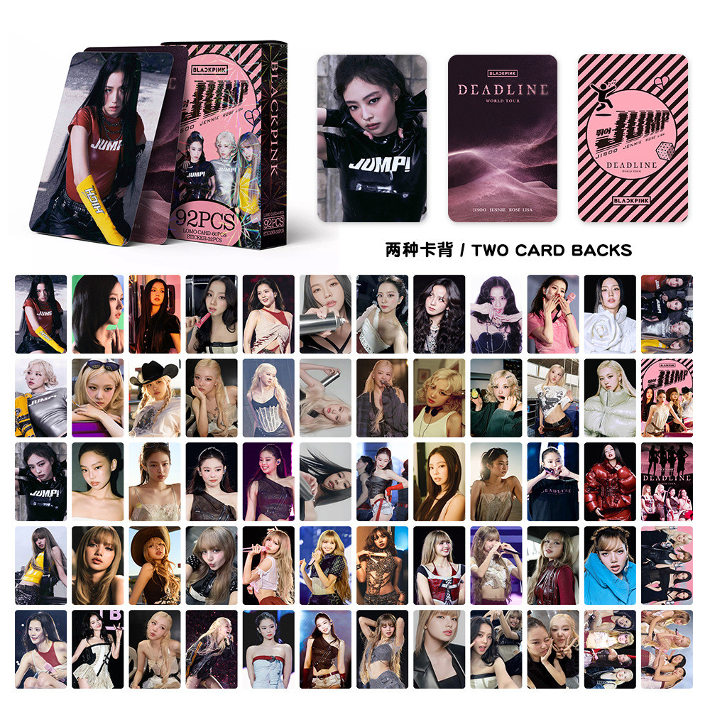 92 Unidades/Caixa BLACKPINK Photocards Jump KPOP LOMO Cartão
