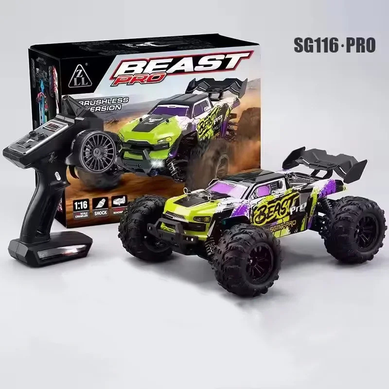 Novo Carro RC SG116 MAX/PRO Brushless 4WD 80KM/H Carro de Corrida