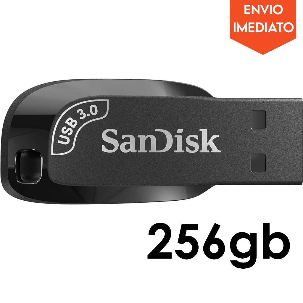 Pen Drive 256GB Sandisk Original USB 3.0 Ultra Shift - SDCZ410-256G-G46 ...