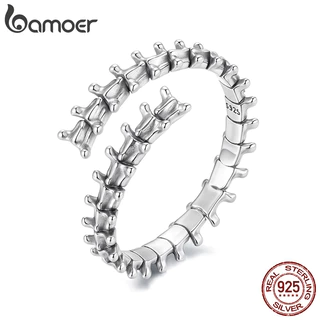 Bamoer Original 925 Prata Esterlina Anel Ajustável Halloween Coluna Personalizado Design De Moda Jóias Presente Feminino em Oferta na Shopee