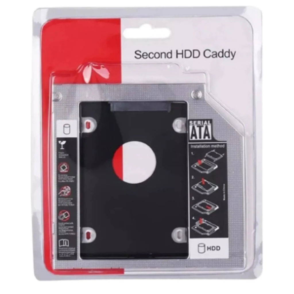 Adaptador Dvd Caddy Segundo Hd Ssd Note Dell Acer Sti 12,7mm