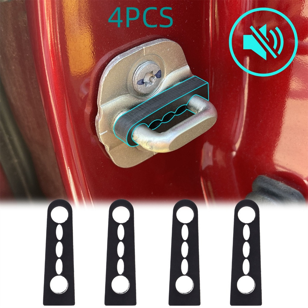 4PCS Nissan Fechadura da Porta do Carro Acústica Amortecedor Tampa Protetora Contra Choques Qashqai X-Trail