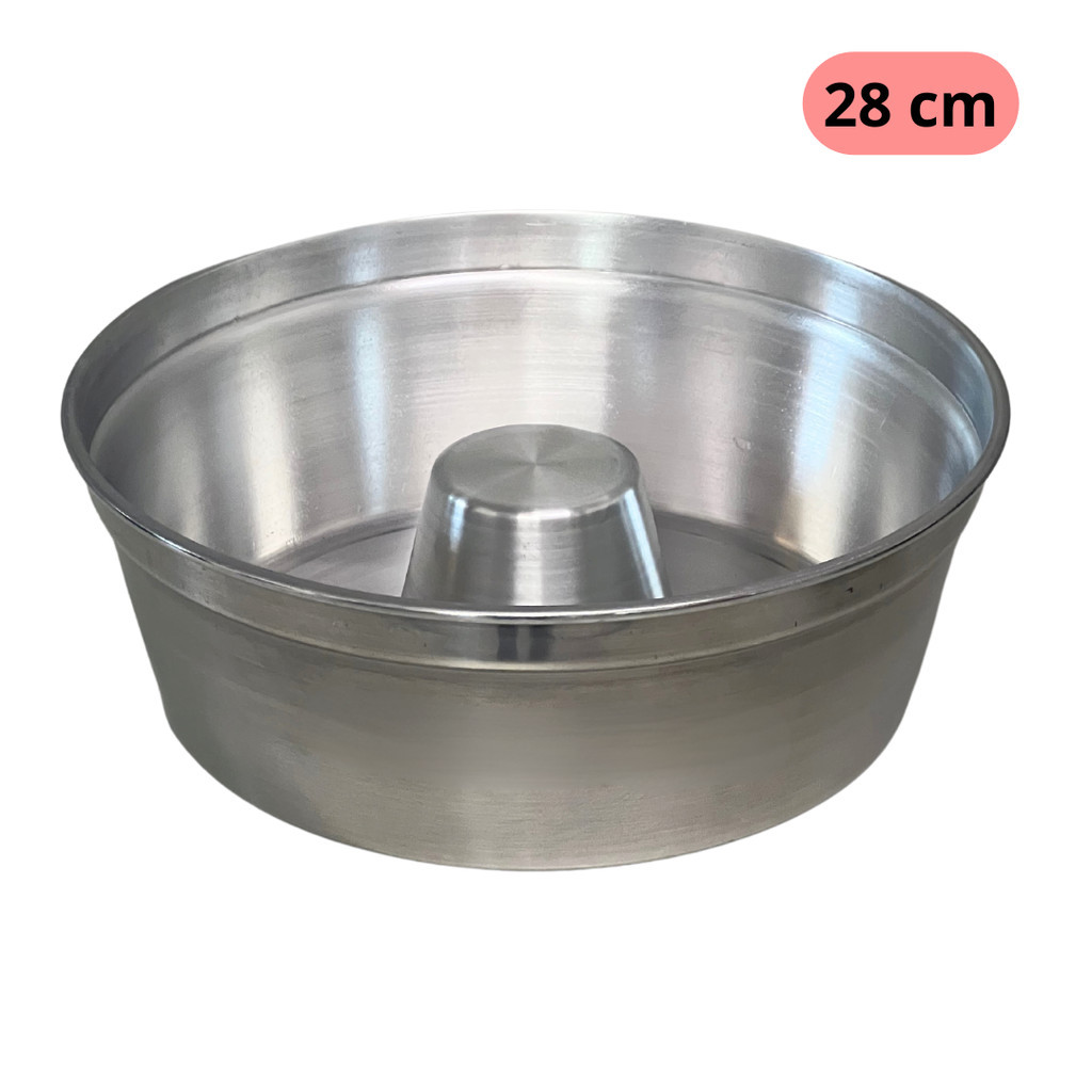 Forma de Bolo Pudim Pao Redonda Assadeira Grande Para Padari