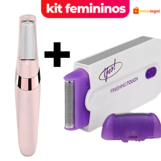 kit de cuidados femininos Lixador de Pé Elétrico + Depilador recarregável sem fio 2 em 1