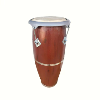 Atabaque 60cm Couro Boi Aro Aço Confort 4 Afinações Madeira