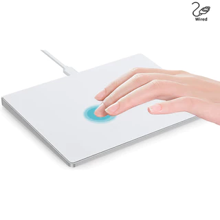 Rato Multi-TouchTrackpad Com Fio De Liga USB Superfície De Vidro SlimTempered Navegação De Alta Precisão Touchpad Para PC Laptop