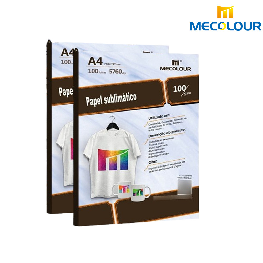 200folhas Papel Transfer Sublimático 200g A4 Adequado para máquina de ...