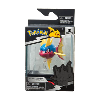 Boneco Carvanha de 5cm com Case - Pokémon Série Select