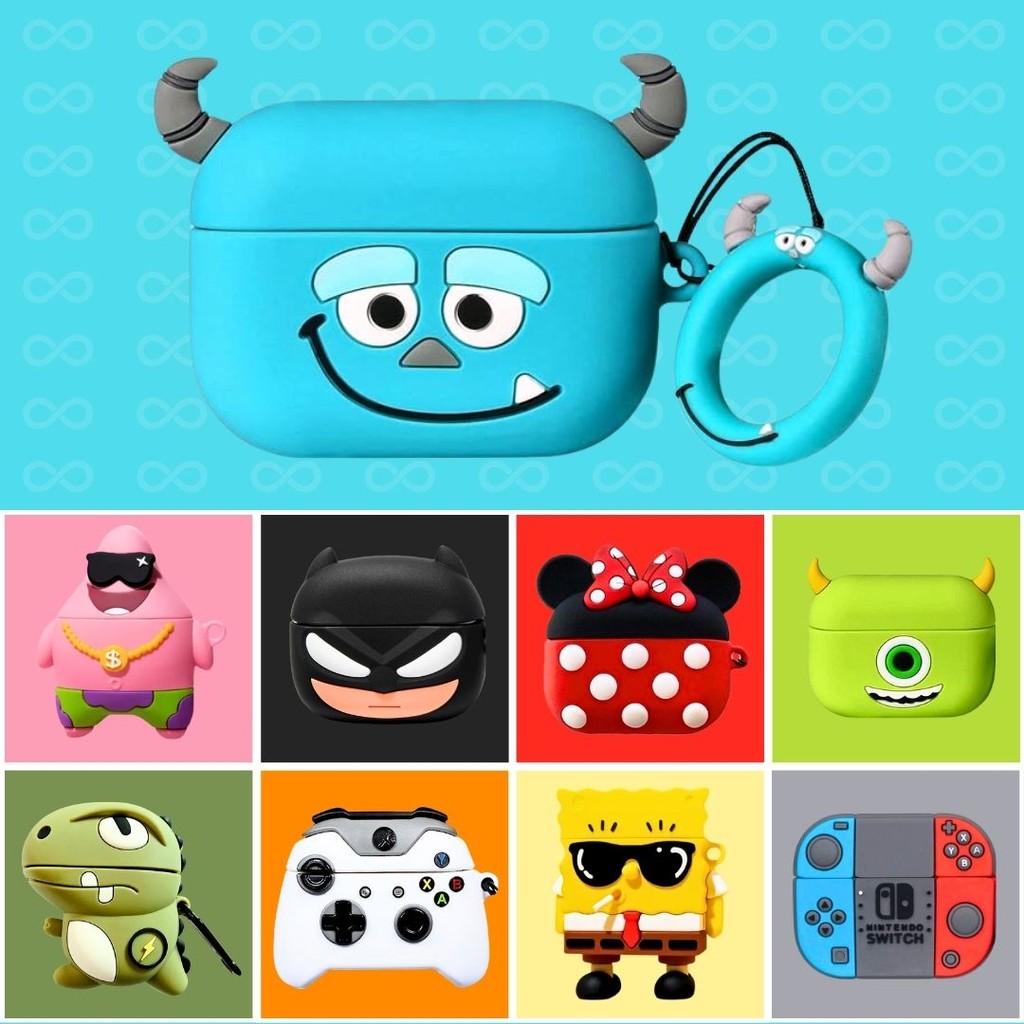 Capa Silicone Personagens para AirPods Pro e Pro 2