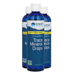 Kit 3x Trace Minerals ConcenTrace Trace Mineral Drops 237ml /Made in Usa