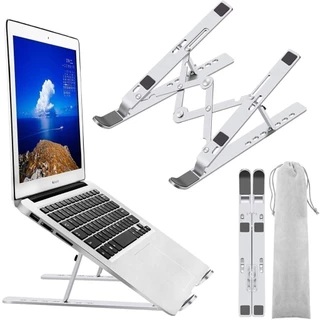 Suporte Base Ajustável para Notebook em Alumínio - Design Compacto e Ergonomicamente Perfeito