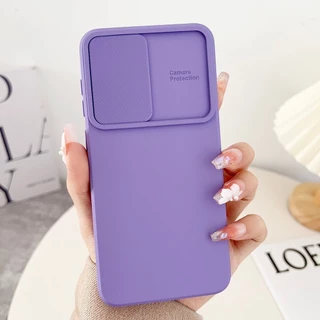 Capa De Telefone Com Proteção De Lente De Janela Deslizante Para Samsung A55 A54 A35 A15 A53 A52 A51 A33 A32 A24 A23 A13 A12 Lithe Couro Sensação De Veludo Tecido À Prova De Choque Celular Portátil