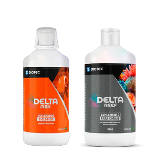 Delta Fish Marinho 100ml + Delta Reef 60ml - Kit Marinho