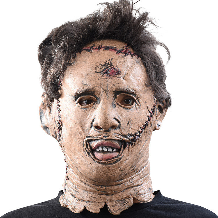 Máscara de terror de serra elétrica Texas Chainsaw Máscara de assassino de mascara de Halloween Máscara temática de filme de terror