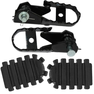 Par de pedaleira dianteira completa NXR125 NXR150 NXR160 Bros XRE300 NX400 XR200 NX200 Nova Sahara XR250 Tornado CRF230 CRF250F XRE190
