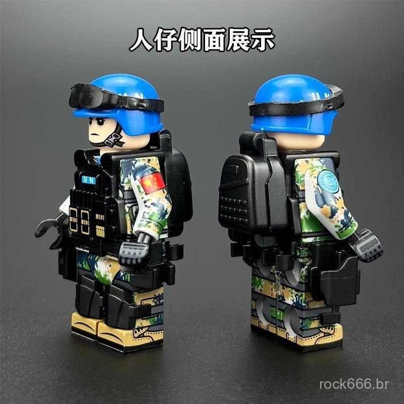 Compat vel Com Lego Capacete Azul Soldado Vil o For a De Manuten o Da 